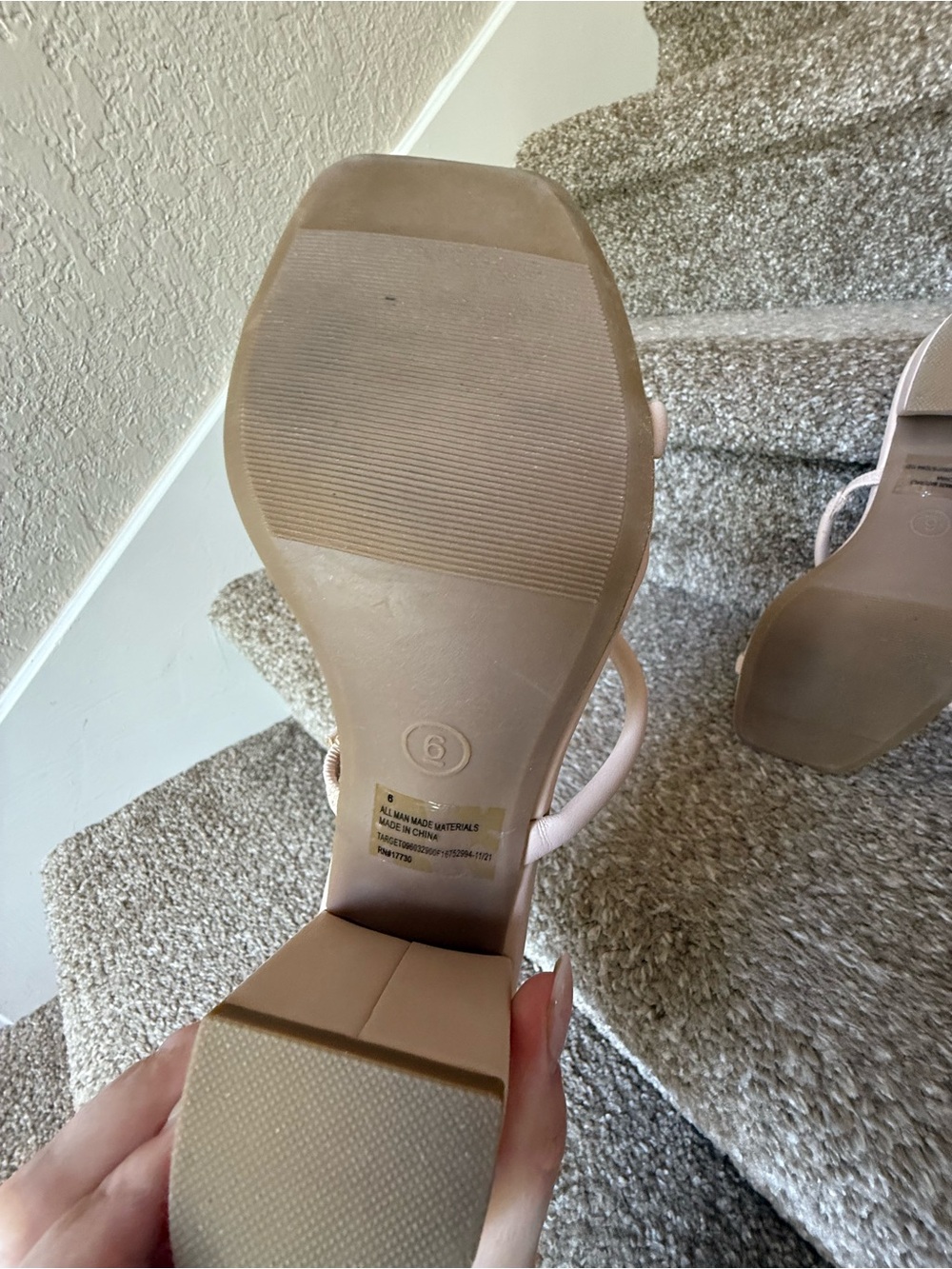 A new day Neutral Strappy Block Heel Sandals (6) - Picture 4 of 4